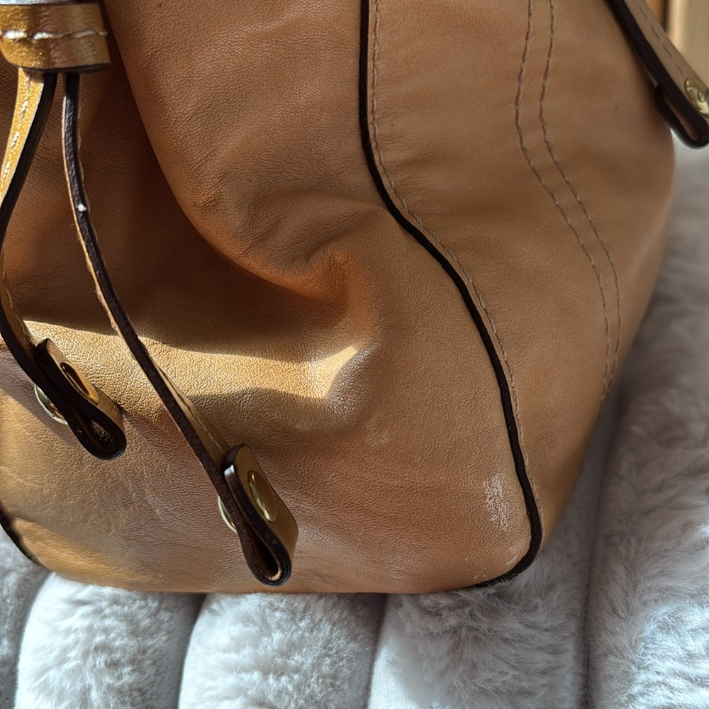 Coach Tan Leather Satchel 14522 - Picture 14 of 15